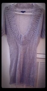 Sisley knit grey tunic sweater